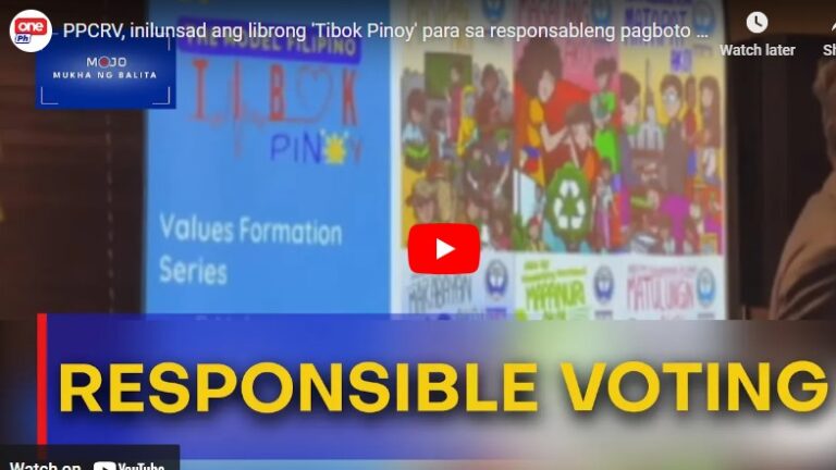 PPCRV, inilunsad ang librong ‘Tibok Pinoy’ para sa responsableng pagboto